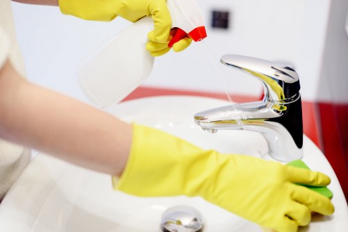 Deep cleaning a commercial carpet in a Bounds Green workplace